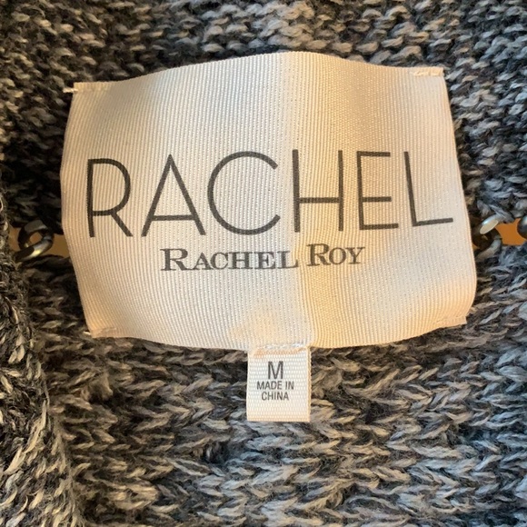 Rachel Roy Gray Cardigan with Chain Details - Picture 9 of 14